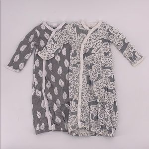 Organic Cotton Kimono Sleeping Gowns